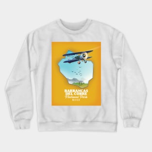 Barrancas del cobre national park, Mexico map Crewneck Sweatshirt